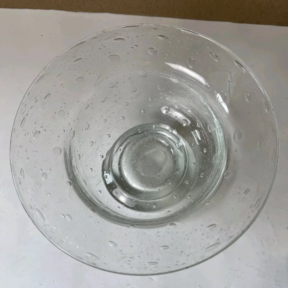 Southern Living at Home Tiny Bubbles Bella Luna Glass Pedestal Bowl 8”